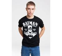 T-Shirt LOGOSHIRT "BATMAN - PORTRAIT", Herren, Gr. L, schwarz, 100% Baumwolle, bedruckt, normal, Rundhals, Shirts T-Shirt, mit auffälligem Print (12895339-L) schwarz