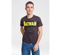 T-Shirt LOGOSHIRT "BATMAN - WINGS", Herren, Gr. S, braun, 100% Baumwolle, bedruckt, normal, Rundhals, Shirts T-Shirt, mit coolem Superhelden-Logo (36722159-S) braun