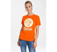 T-Shirt LOGOSHIRT "Brandt", Damen, Gr. 5XL, orange, 100% Baumwolle, bedruckt, normal, Rundhals, Shirts T-Shirt, mit lizenziertem Originaldesign (64323269-5XL) orange