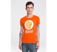 Logoshirt® Brandt Zwieback I Logo I T-Shirt Print I Damen & Herren I kurzärmlig I orange I Lizenziertes Originaldesign I Größe M