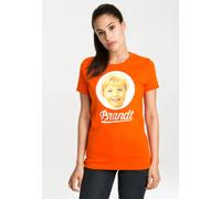 T-Shirt LOGOSHIRT "Brandt Zwieback 70s", Damen, Gr. S, orange, 100% Baumwolle, bedruckt, normal, Rundhals, Shirts T-Shirt, mit lizenziertem Originaldesign (59027258-S) orange