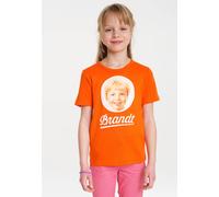 T-Shirt LOGOSHIRT "Brandt Zwieback", Mädchen, Gr. 140/152, orange, 100% Baumwolle, bedruckt, normal, Rundhals, Shirts T-Shirt, mit Retro-Print (68722768-140) orange