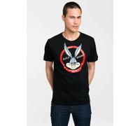 T-Shirt LOGOSHIRT "Bugs Bunny Made In NYC", Herren, Gr. XS, bunt (schwarz, mehrfarbig), 100% Baumwolle, bedruckt, normal, Rundhals, Shirts T-Shirt, mit tollem Bugs Bunny-Print (86032052-XS) schwarz, m