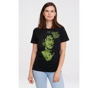 T-Shirt LOGOSHIRT "Catweazle", Damen, Gr. M, schwarz, 100% Baumwolle, bedruckt, normal, Rundhals, Shirts T-Shirt, mit coolem Print (86238220-M) schwarz