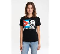 T-Shirt LOGOSHIRT "Che Guevara - Cuban Flag", Damen, Gr. 5XL, schwarz, 100% Baumwolle, bedruckt, normal, Rundhals, Shirts T-Shirt, mit lizenziertem Print (96942934-5XL) schwarz