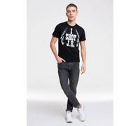 T-Shirt LOGOSHIRT "Dallas - I Shot J.R.", Herren, Gr. L, schwarz, 100% Baumwolle, bedruckt, mehrfarbig, normal, Rundhals, Shirts T-Shirt, mit J.R. Ewing-Frontdruck (58293922-L) schwarz