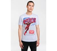 T-Shirt LOGOSHIRT "Daredevil", Damen, Gr. XS, grau, 95% Baumwolle, 5% Viskose, bedruckt, normal, Rundhals, Shirts T-Shirt, mit coolem Frontdruck (49982720-XS) grau