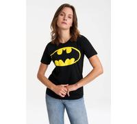 T-Shirt LOGOSHIRT "DC Comics - Batman Logo", Damen, Gr. XL, schwarz, 100% Baumwolle, bedruckt, normal, Rundhals, Shirts T-Shirt, mit lizenziertem Print (69826231-XL) schwarz