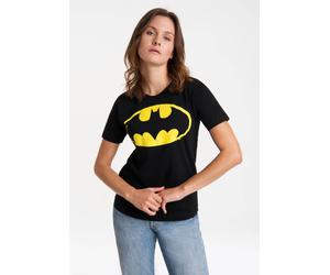T-Shirt LOGOSHIRT "DC Comics - Batman Logo", Damen, Gr. XL, schwarz, 100% Baumwolle, bedruckt, normal, Rundhals, Shirts T-Shirt, mit lizenziertem Print (69826231-XL) schwarz