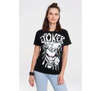 T-Shirt LOGOSHIRT "DC Comics - Joker", Damen, Gr. 5XL, schwarz-weiß (schwarz, weiß), 100% Baumwolle, bedruckt, normal, Rundhals, Shirts T-Shirt, mit lizenziertem Print (65969625-5XL) schwarz, weiß