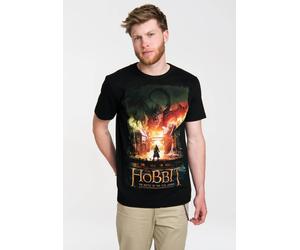 T-Shirt LOGOSHIRT "Der Hobbit: Die Schlacht der Fünf Heere", Herren, Gr. M, schwarz, 100% Baumwolle, bedruckt, normal, Rundhals, Shirts T-Shirt, mit tollem Film-Motiv (94913336-M) schwarz