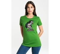 T-Shirt LOGOSHIRT "Der kleine Maulwurf", Damen, Gr. M, grün, 100% Baumwolle, bedruckt, normal, Rundhals, Shirts T-Shirt, mit lizenziertem Originaldesign (69528169-M) grün