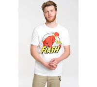 T-Shirt LOGOSHIRT "Der Rote Blitz", Herren, Gr. S, weiß, 100% Baumwolle, bedruckt, normal, Rundhals, Shirts T-Shirt, mit coolem Frontprint (71497234-S) weiß