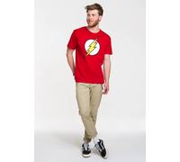 Logoshirt® DC Comics I Flash I T-Shirt Print I Damen & Herren I kurzärmlig I rot I Lizenziertes Originaldesign I Größe L