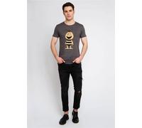 Logoshirt® Biene Maja I Willi I T-Shirt Print I Damen & Herren I kurzärmlig I grau I Lizenziertes Originaldesign I Größe XL