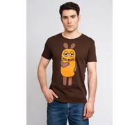 Logoshirt® TV I Die Sendung mit der Maus I Maus I T-Shirt Print I Damen & Herren I kurzärmlig I braun I Lizenziertes Originaldesign I Größe M