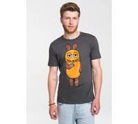 LOGOSHIRT T-Shirt mit Die Sendung mit der Maus-Print, grau