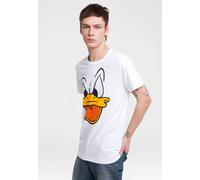 Logoshirt® Disney I Donald Duck I T-Shirt Print I Damen & Herren I kurzärmlig I altweiss I Lizenziertes Originaldesign I Größe S