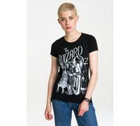 T-Shirt LOGOSHIRT "Dorothy and Friends - Der Zauberer von Oz", Damen, Gr. S, schwarz, 100% Baumwolle, bedruckt, normal, Rundhals, Shirts T-Shirt, mit niedlichem Print (61175553-S) schwarz