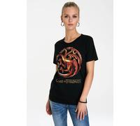 T-Shirt LOGOSHIRT "Game of Thrones", Damen, Gr. S, schwarz, 100% Baumwolle, bedruckt, normal, Rundhals, Shirts T-Shirt, mit lizenziertem Originaldesign (25922941-S) schwarz