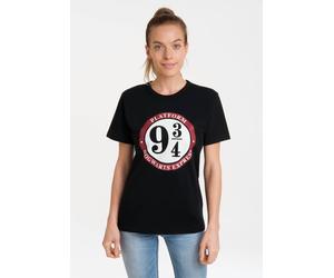 T-Shirt LOGOSHIRT "Harry Potter - Hogwarts Express", Damen, Gr. XL, schwarz, 100% Baumwolle, bedruckt, normal, Rundhals, Shirts T-Shirt, mit lizenziertem Print (44926923-XL) schwarz