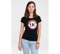T-Shirt LOGOSHIRT "Harry Potter - Platform 9 3/4", Damen, Gr. M, schwarz, 100% Baumwolle, bedruckt, normal, Rundhals, Shirts T-Shirt, mit lizenziertem Design (58952103-M) schwarz
