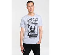 T-Shirt LOGOSHIRT "Harry Potter - Sirius Black - Wanted", Herren, Gr. 5XL, grau, 95% Baumwolle, 5% Viskose, bedruckt, meliert, normal, Rundhals, Shirts T-Shirt, mit Sirius Black-Print (52209403-5XL) g
