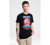 Logoshirt® Masters of the Universe I He-Man I T-Shirt Print I Damen & Herren I kurzärmlig I schwarz I Lizenziertes Originaldesign I Größe XS