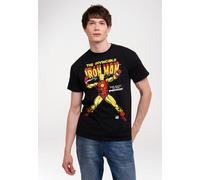 T-Shirt LOGOSHIRT "Iron Man - The Birth Of The Power", Herren, Gr. L, schwarz, 100% Baumwolle, bedruckt, normal, Rundhals, Shirts T-Shirt, mit lizenziertem Print (94789506-L) schwarz