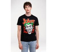 T-Shirt LOGOSHIRT "Joker - Batman", Damen, Gr. S, schwarz, 100% Baumwolle, bedruckt, normal, Rundhals, Shirts T-Shirt, mit coolem Aufdruck (41545800-S) schwarz