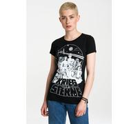 T-Shirt LOGOSHIRT "Krieg der Sterne - Star Wars", Damen, Gr. L, schwarz, 100% Baumwolle, bedruckt, normal, Rundhals, Shirts T-Shirt, mit coolem Frontprint (75051223-L) schwarz