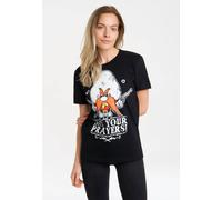 T-Shirt LOGOSHIRT "Looney Tunes", Damen, Gr. XL, schwarz, 100% Baumwolle, bedruckt, normal, Rundhals, Shirts T-Shirt, mit lizenziertem Print (16860969-XL) schwarz