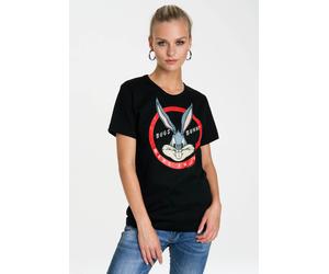 T-Shirt LOGOSHIRT "Looney Tunes", Damen, Gr. XS, schwarz, 100% Baumwolle, bedruckt, normal, Rundhals, Shirts T-Shirt, mit lizenziertem Originaldesign (60705823-XS) schwarz
