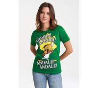T-Shirt LOGOSHIRT "Looney Tunes - Speedy Gonzales", Damen, Gr. 4XL, grün, 100% Baumwolle, bedruckt, normal, Rundhals, Shirts T-Shirt, mit lizenziertem Print (35395115-4XL) grün