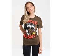 T-Shirt LOGOSHIRT "Looney Tunes - Sylvester & Tweety", Damen, Gr. M, grün (olivgrün, grün), 100% Baumwolle, bedruckt, normal, Rundhals, Shirts T-Shirt, mit lizenziertem Print (57776915-M) olivgrün, gr