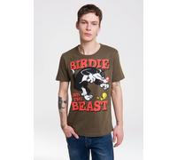 T-Shirt LOGOSHIRT "Looney Tunes - Sylvester & Tweety", Damen, Gr. M, grün (olivgrün, grün), 100% Baumwolle, unifarben, normal, Rundhals, Shirts T-Shirt, mit coolem Print (43471639-M) olivgrün, grün