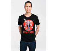 T-Shirt LOGOSHIRT "Lucky Luke - Daisy Town", Herren, Gr. XL, schwarz, 100% Baumwolle, bedruckt, normal, Rundhals, Shirts T-Shirt, mit Lucky Luke-Print (17596145-XL) schwarz