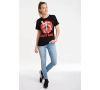 T-Shirt LOGOSHIRT "Lucky Luke - Daisytown", Damen, Gr. 3XL, schwarz, 100% Baumwolle, bedruckt, normal, Rundhals, Shirts T-Shirt, mit lizenziertem Print (47286721-XXXL) schwarz