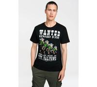 LOGOSHIRT T-Shirt mit coolem Retro-Druck »Lucky Luke - The Daltons - Wanted«, schwarz