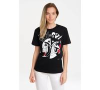 T-Shirt LOGOSHIRT "Mad - Spy vs. Spy", Damen, Gr. XL, schwarz, 100% Baumwolle, unifarben, normal, Rundhals, Shirts T-Shirt, mit lizenziertem Print (85391362-XL) schwarz