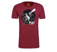 T-Shirt LOGOSHIRT "Mad - Spy vs Spy", Damen, Gr. XS, rot, 100% Baumwolle, bedruckt, normal, Rundhals, Shirts T-Shirt, mit trendigem Comic-Print (66276648-XS) rot