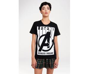 T-Shirt LOGOSHIRT "Marvel - Avengers Endgame", Damen, Gr. M, schwarz, 100% Baumwolle, bedruckt, unifarben, normal, Rundhals, Shirts T-Shirt, mit trendigem Superhelden-Print (34825368-M) schwarz