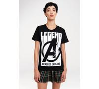 T-Shirt LOGOSHIRT "Marvel - Avengers Endgame", Damen, Gr. S, schwarz, 100% Baumwolle, bedruckt, unifarben, normal, Rundhals, Shirts T-Shirt, mit trendigem Superhelden-Print (34825368-S) schwarz