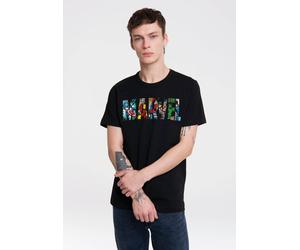 T-Shirt LOGOSHIRT "Marvel Comic Colour Logo", Jungen, Gr. 5XL, schwarz, 100% Baumwolle, bedruckt, normal, Rundhals, Shirts T-Shirt, mit coolem Print (95117713-5XL) schwarz