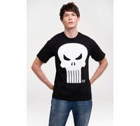 T-Shirt LOGOSHIRT "Marvel Comics - Punisher", Herren, Gr. M, schwarz, 100% Baumwolle, bedruckt, normal, Rundhals, Shirts T-Shirt, mit lizenziertem Print (97454230-M) schwarz