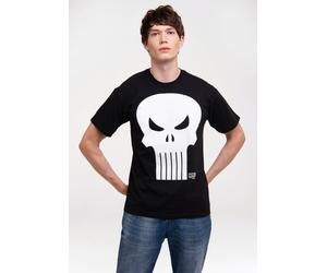 T-Shirt LOGOSHIRT "Marvel Comics - Punisher", Herren, Gr. M, schwarz, 100% Baumwolle, bedruckt, normal, Rundhals, Shirts T-Shirt, mit lizenziertem Print (97454230-M) schwarz
