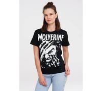 T-Shirt LOGOSHIRT "Marvel Comics - Wolverine", Damen, Gr. S, schwarz, 100% Baumwolle, bedruckt, normal, Rundhals, Shirts T-Shirt, mit lizenziertem Print (69788747-S) schwarz