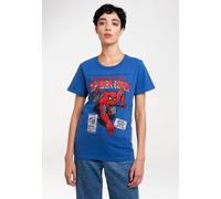 T-Shirt LOGOSHIRT "Marvel - Spider-Man Merciless Foes", Damen, Gr. 4XL, blau, 100% Baumwolle, bedruckt, normal, Rundhals, Shirts T-Shirt, mit lizenziertem Print (90187537-4XL) blau