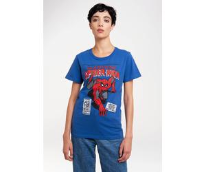 T-Shirt LOGOSHIRT "Marvel - Spider-Man Merciless Foes", Damen, Gr. 5XL, blau, 100% Baumwolle, bedruckt, normal, Rundhals, Shirts T-Shirt, mit lizenziertem Print (90187537-5XL) blau