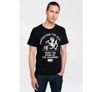 T-Shirt LOGOSHIRT "mit Men", Damen, Gr. 3XL, schwarz, 100% Baumwolle, bedruckt, normal, Rundhals, Shirts T-Shirt, In Black-Print (75465338-XXXL) schwarz